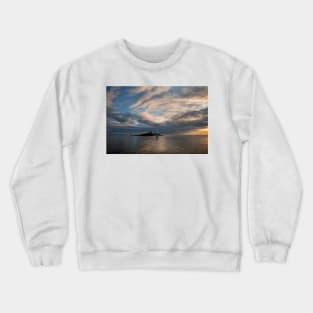 St Mary's Island at High Tide Crewneck Sweatshirt